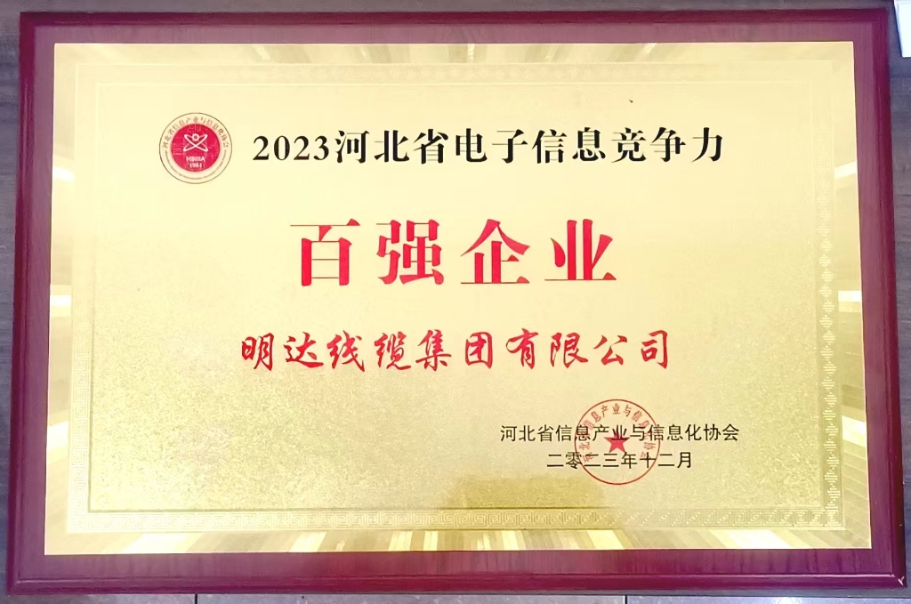 乐玩国际获评2023年河北省电子信息竞争力百强企业