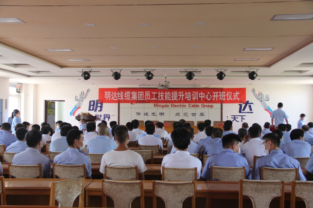 乐玩国际线缆职工技能培训中心成立 并举行首期培训班开班仪式